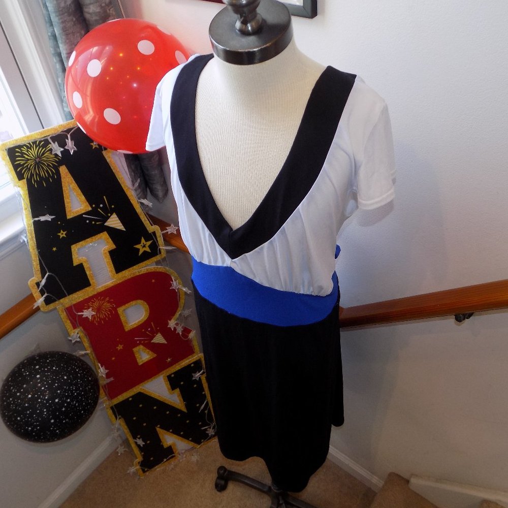 Melissa Harper Color Block Dress Plus Size 16W